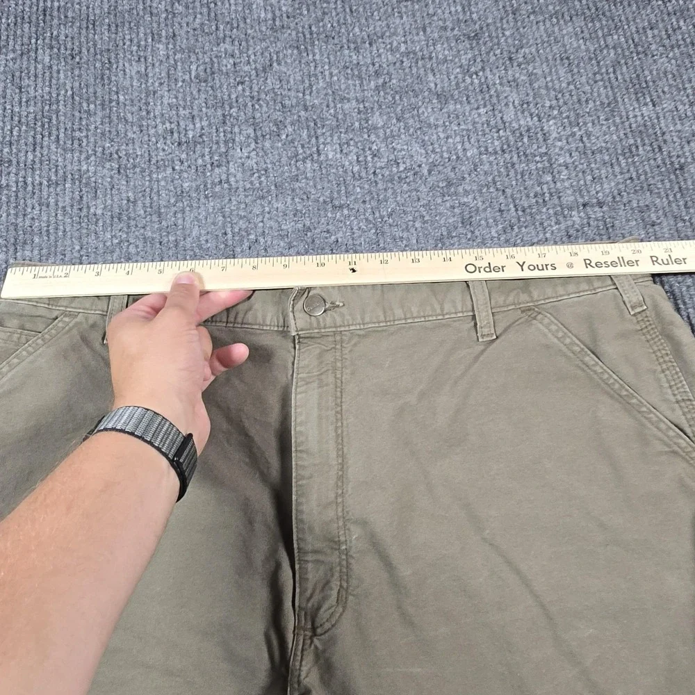 Carhartt Shorts Mens 42 Khaki Work Utility Carpenter B144 LBR Cotton‎ 40x7